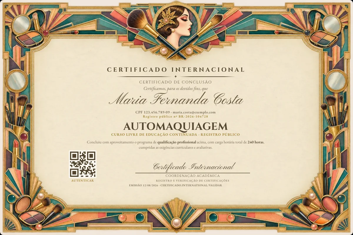 Capa do curso Automaquiagem