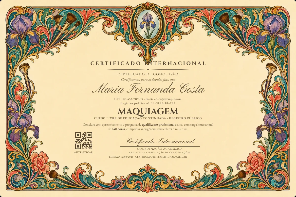 Capa do curso Maquiagem