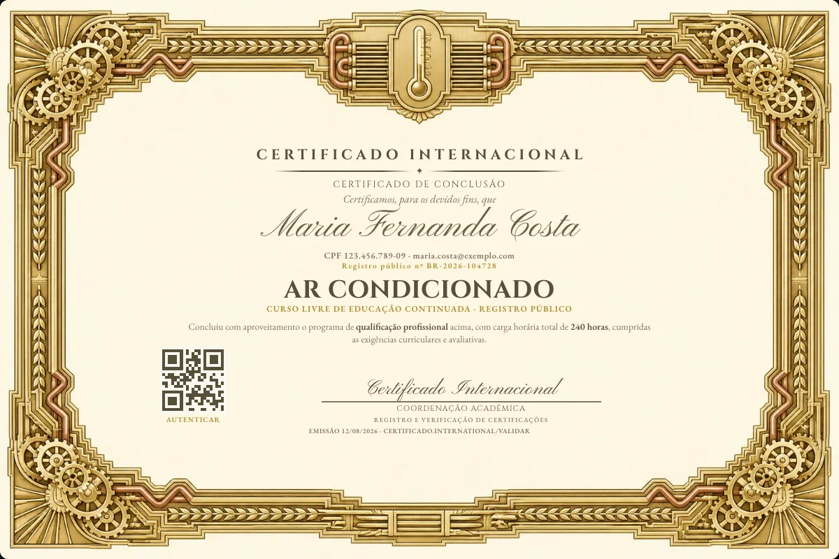 Capa do curso Ar Condicionado