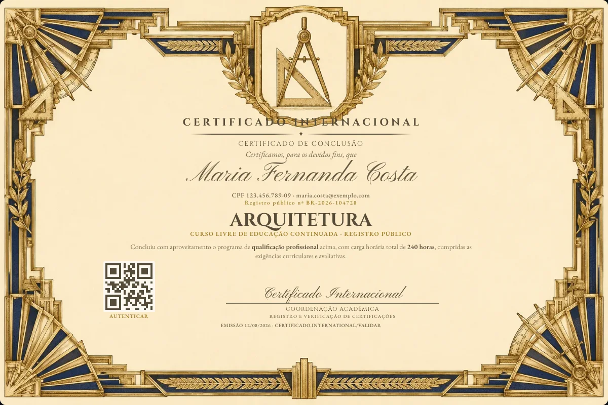 Capa do curso Arquitetura