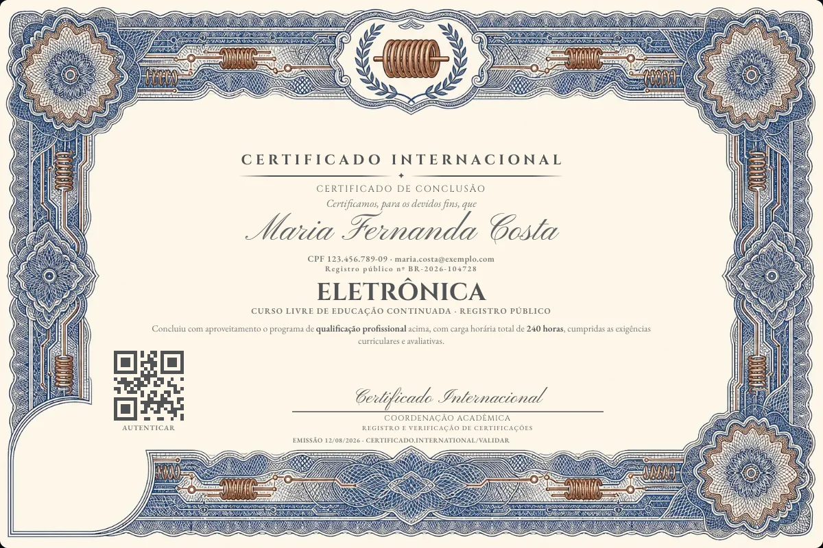 Capa do curso Eletrônica