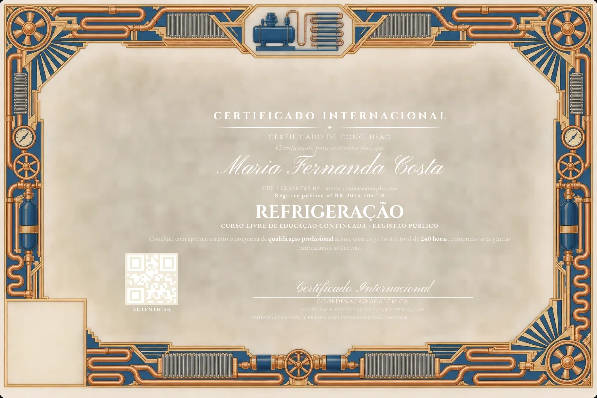 Capa do curso Refrigeração