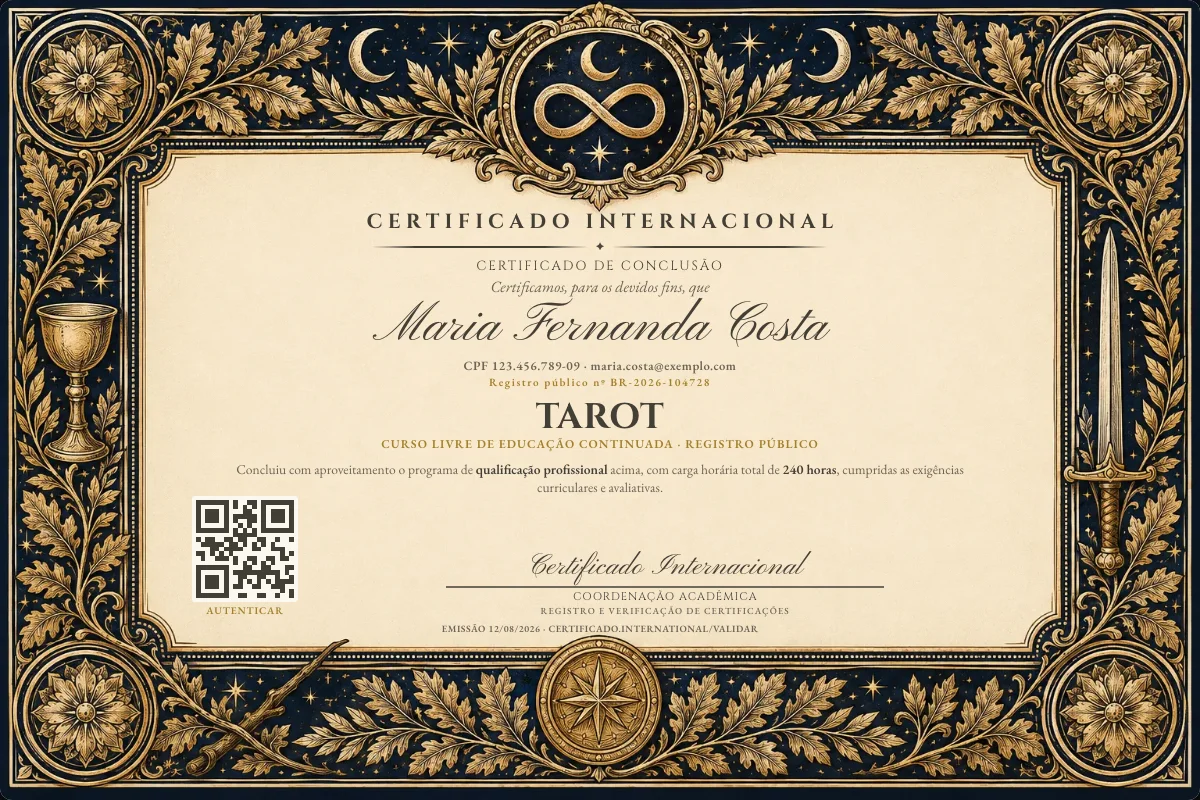 Capa do curso Tarot