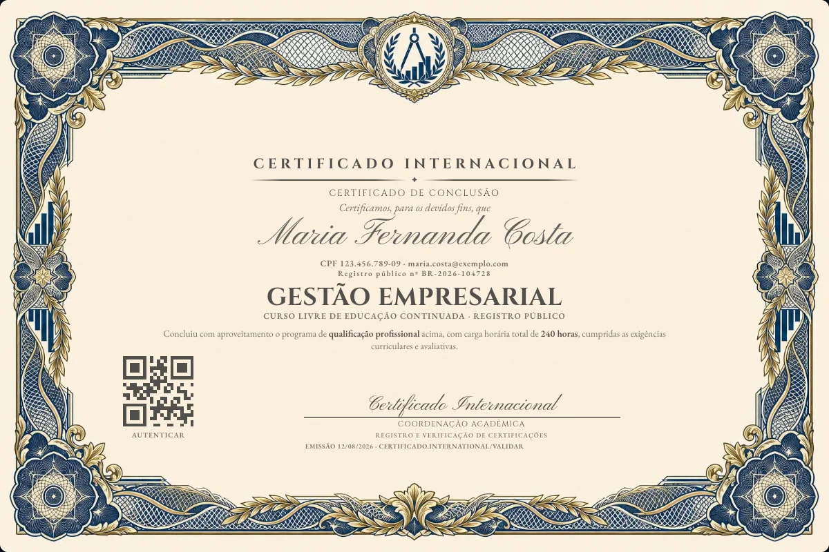 Capa do curso Gestão Empresarial