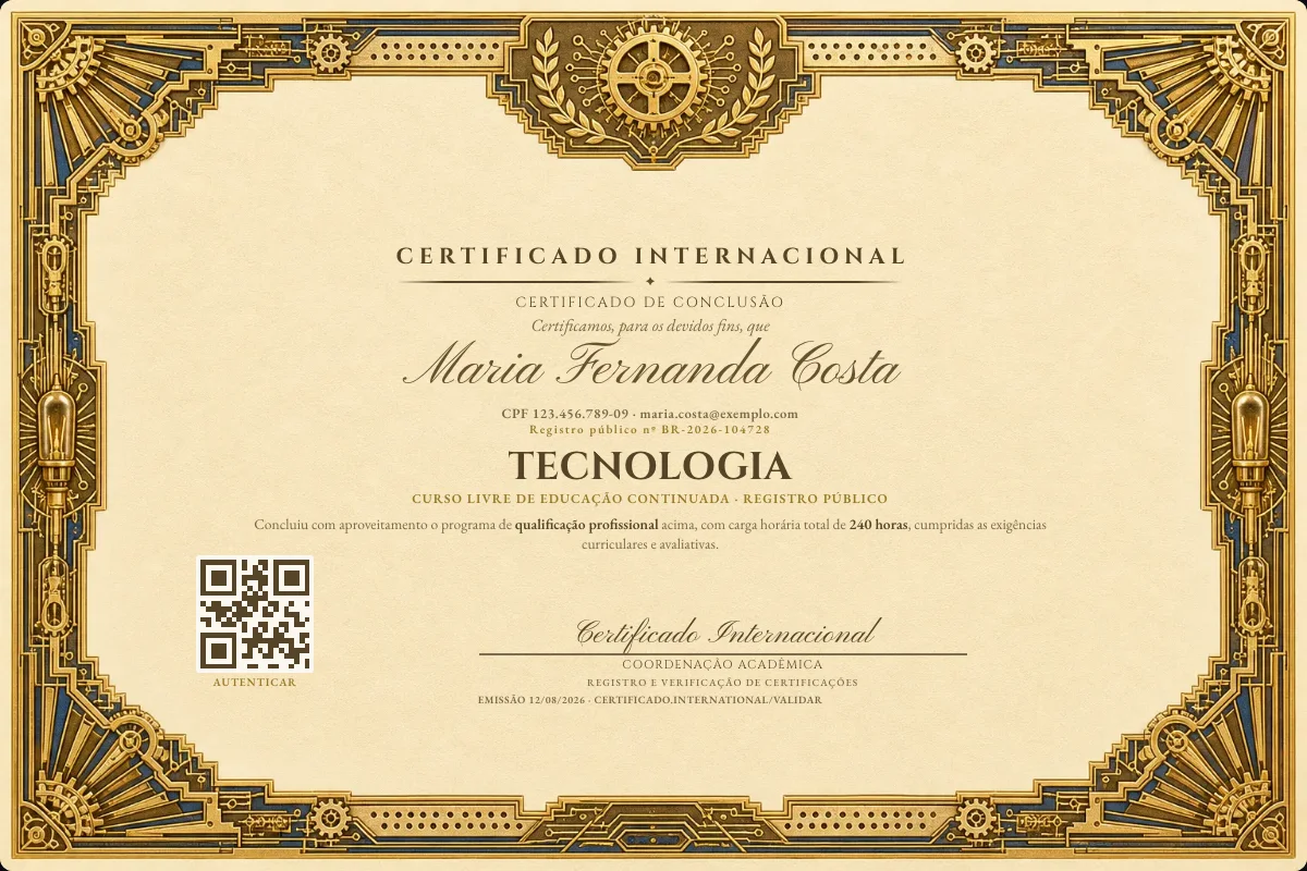 Capa do curso Tecnologia