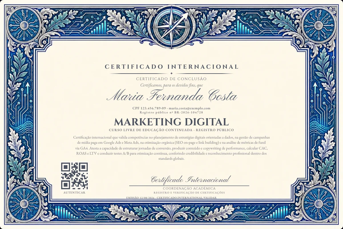 Capa do curso Marketing Digital