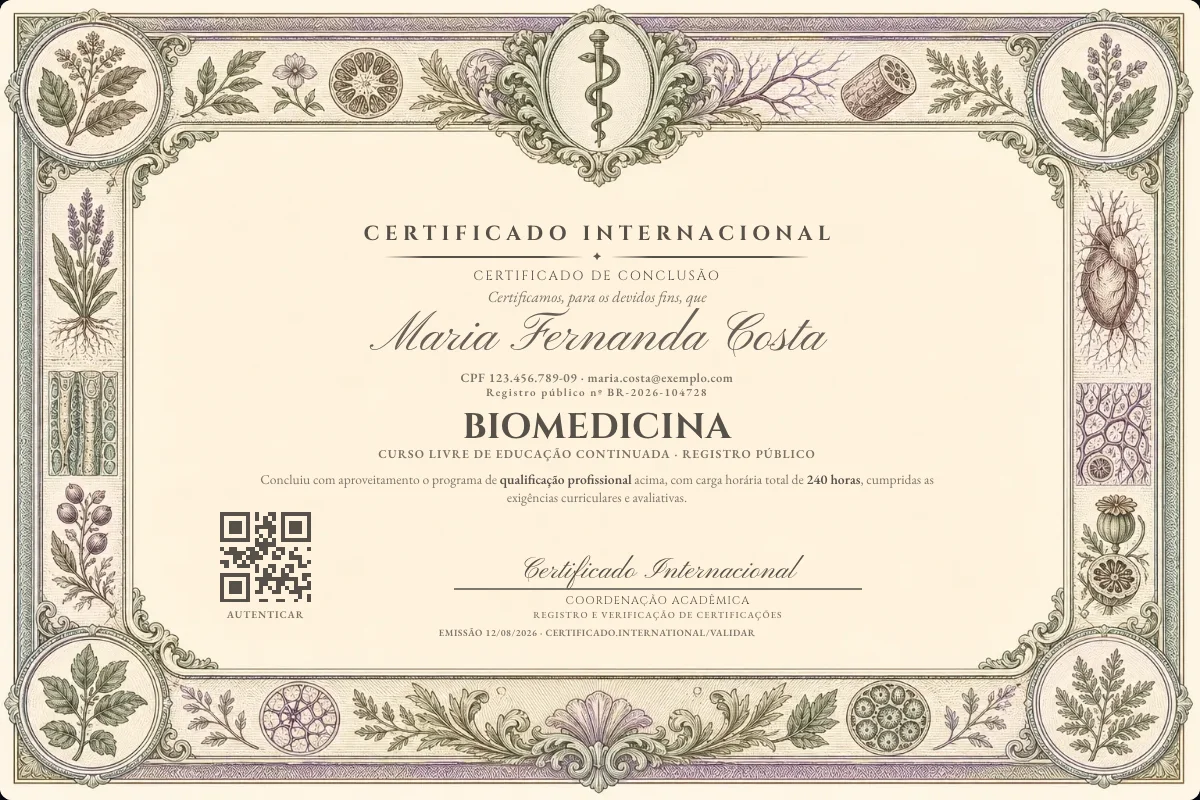 Capa do curso Biomedicina