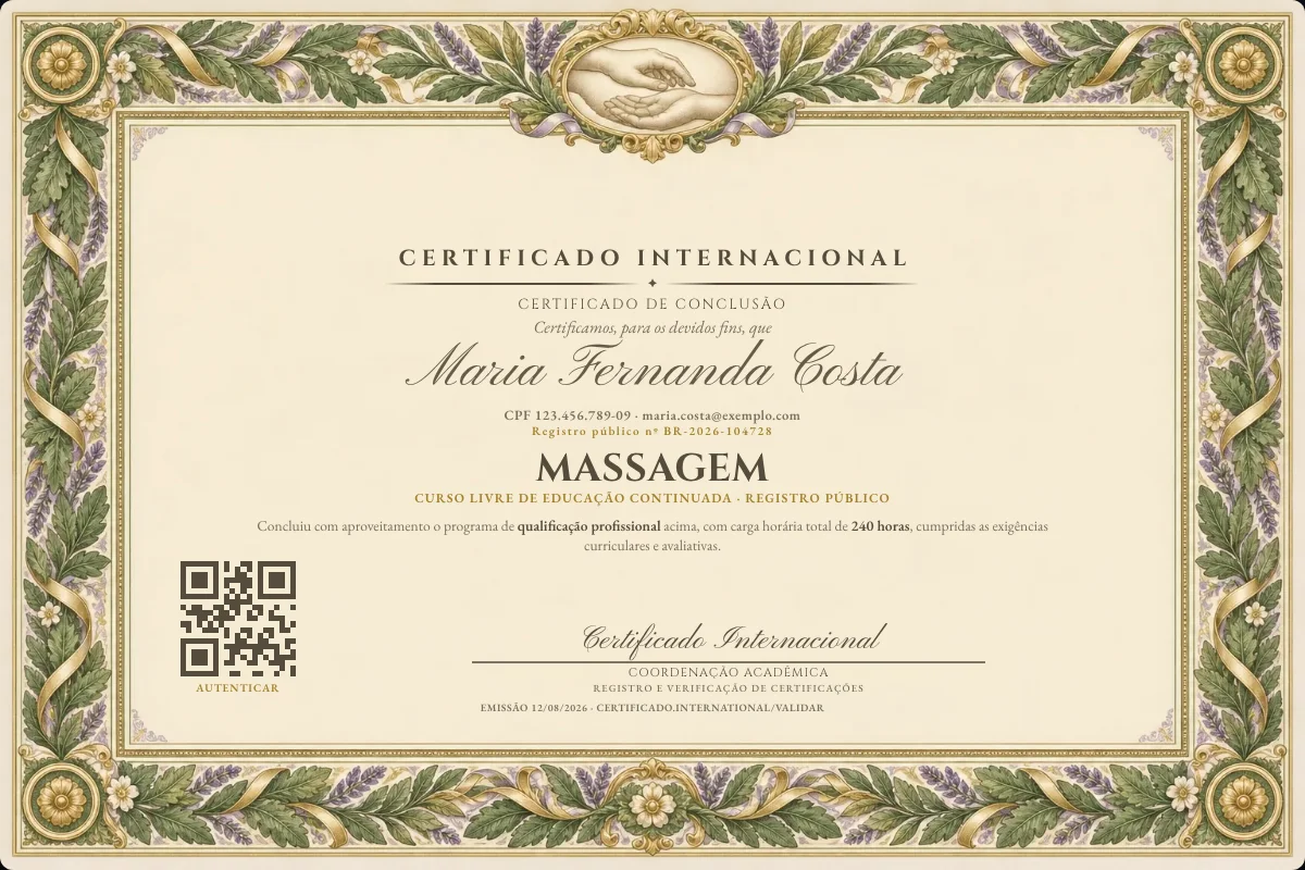 Capa do curso Massagem