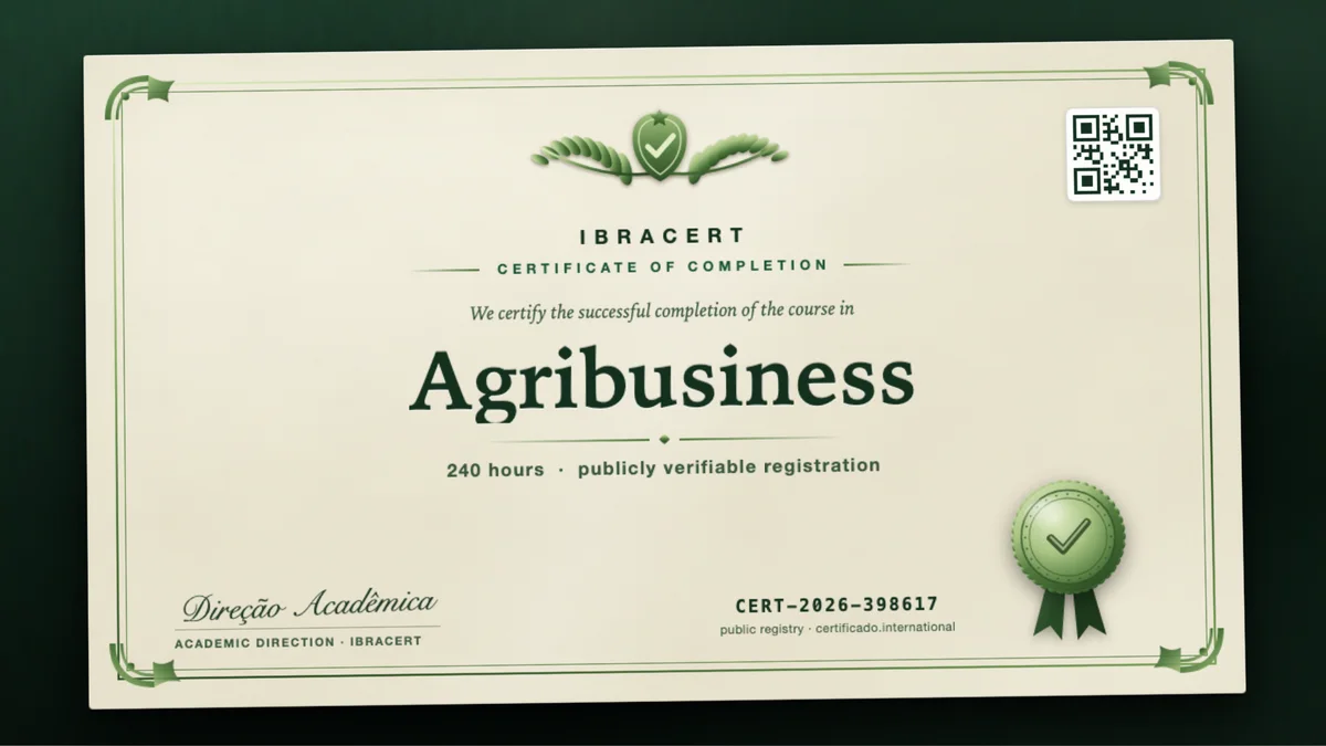 Cover of the Agribusiness course
