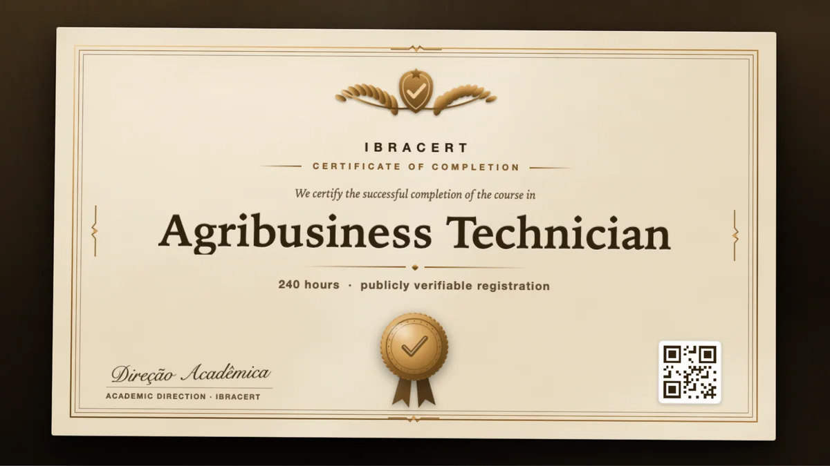 Cover of the Agribusiness Technician course