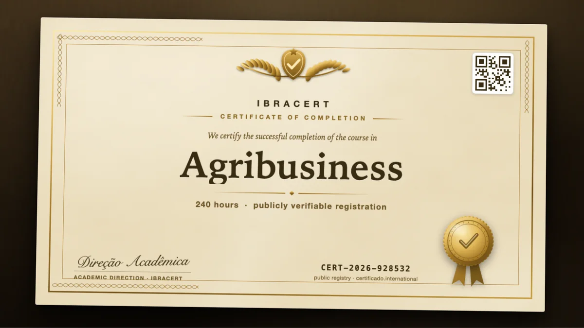 Cover of the Agribusiness course