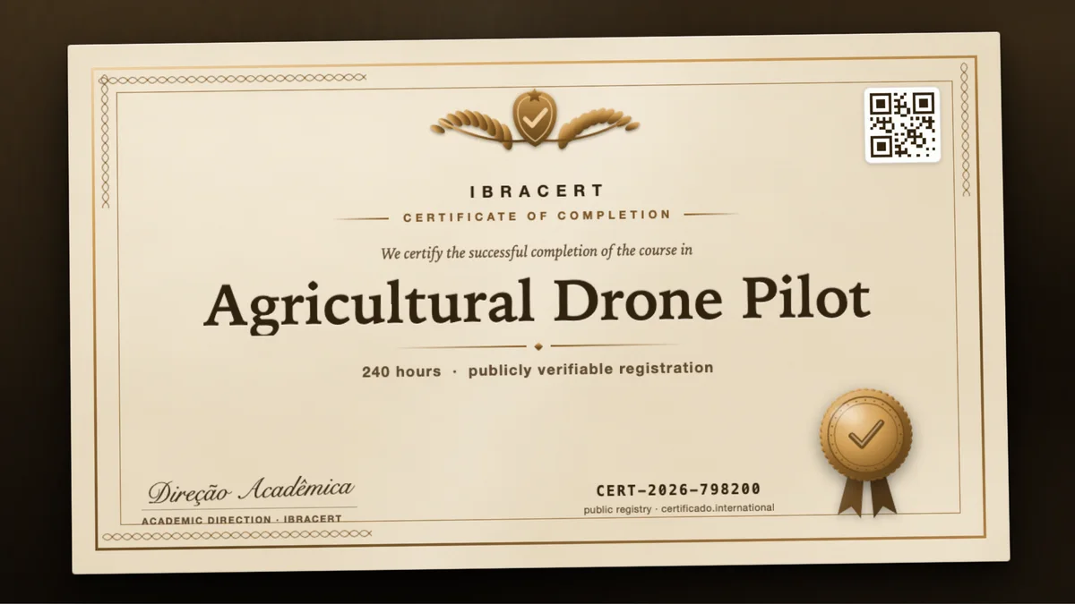 Cover of the Agricultural Drone Pilot course