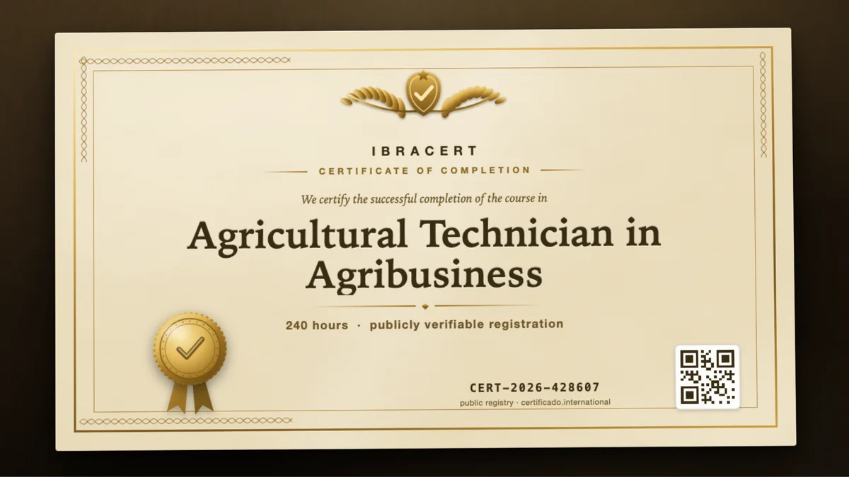 Cover of the Agricultural Technician in Agribusiness course