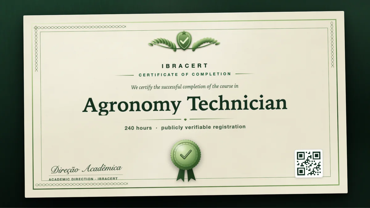Cover of the Agronomy Technician course