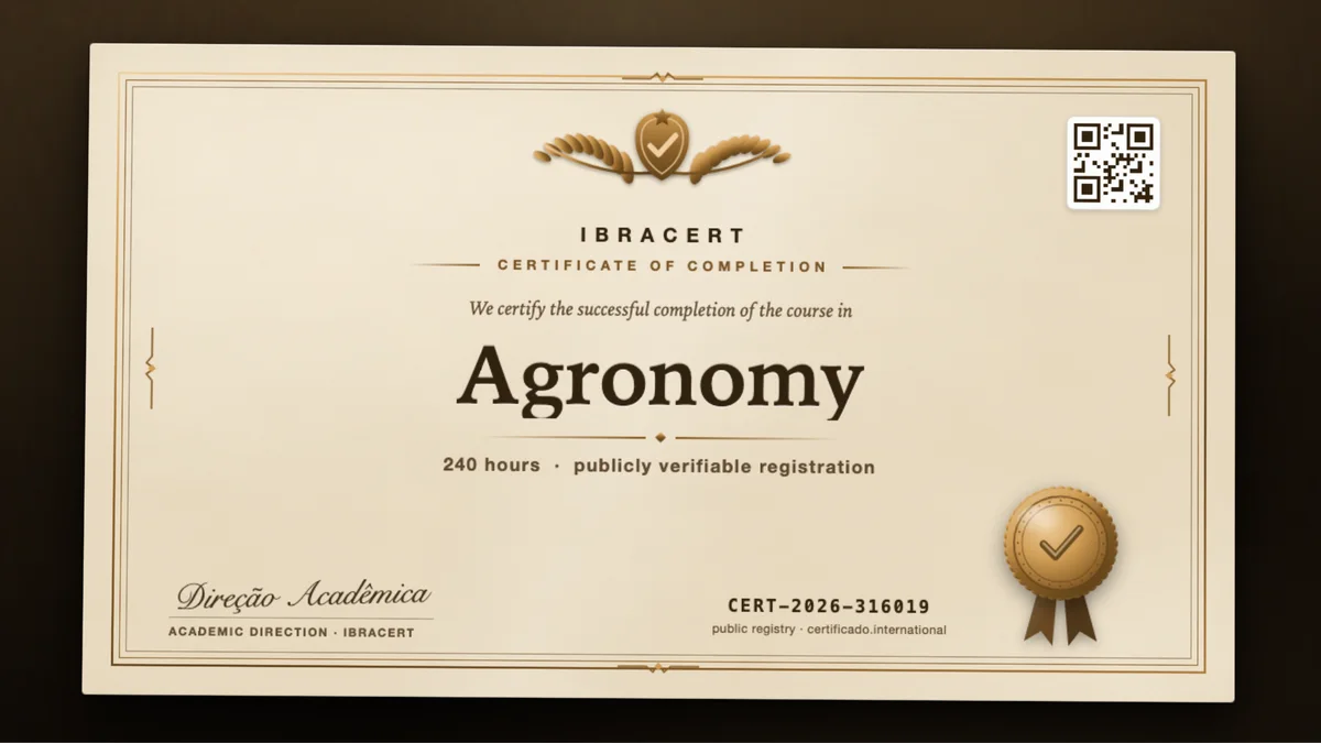 Cover of the Agronomy course