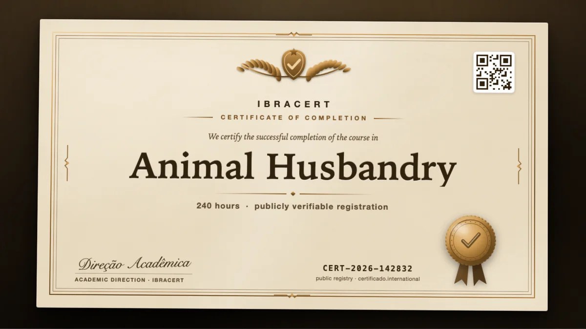 Cover of the Animal Husbandry course