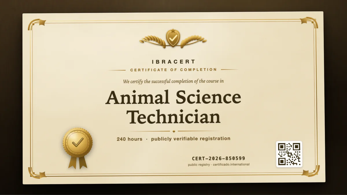 Cover of the Animal Science Technician course