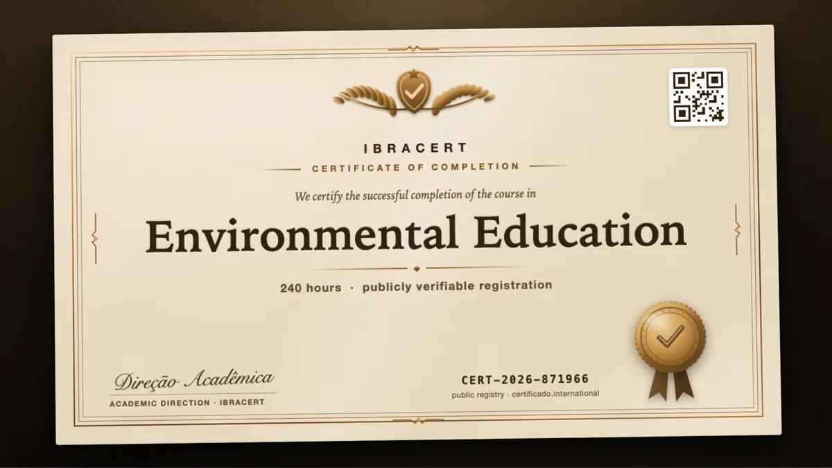 Cover of the Environmental Education course