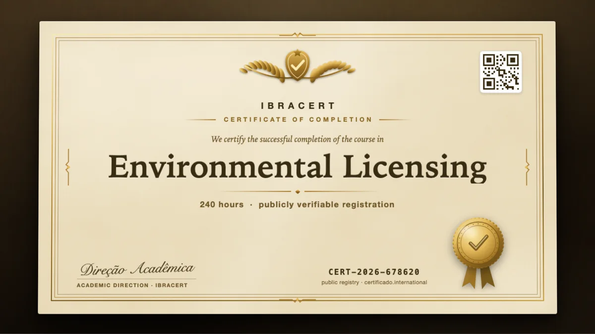 Cover of the Environmental Licensing course