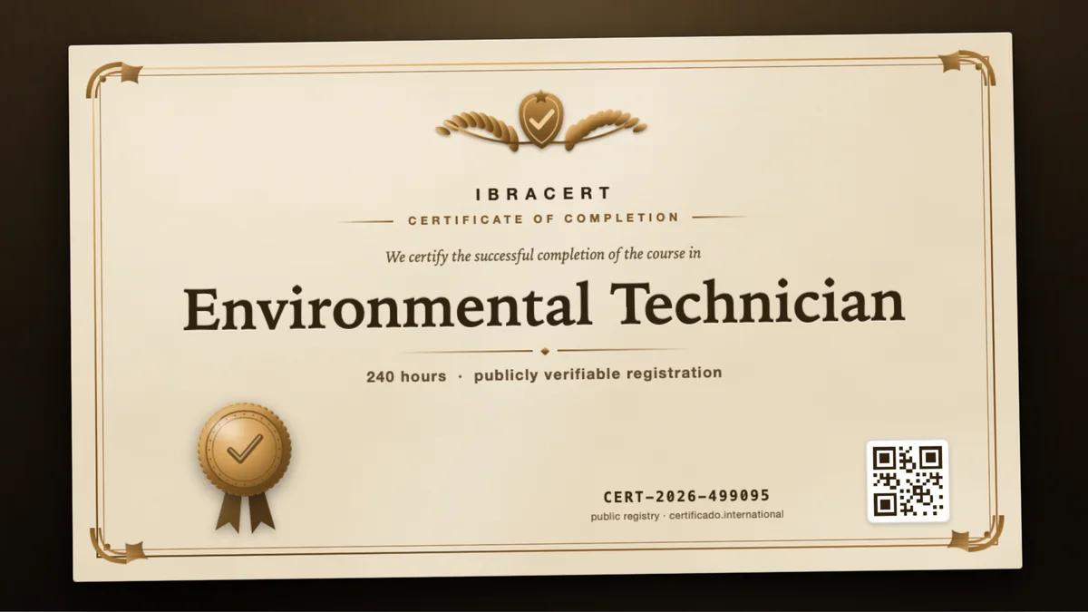 Cover of the Environmental Technician course