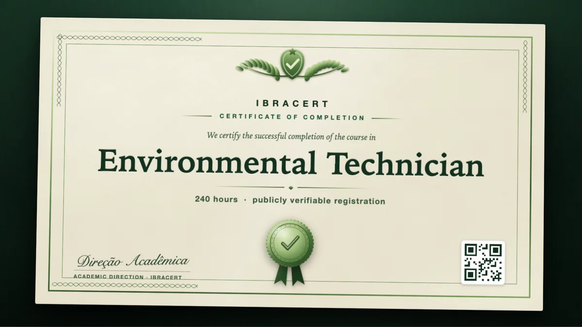 Cover of the Environmental Technician course
