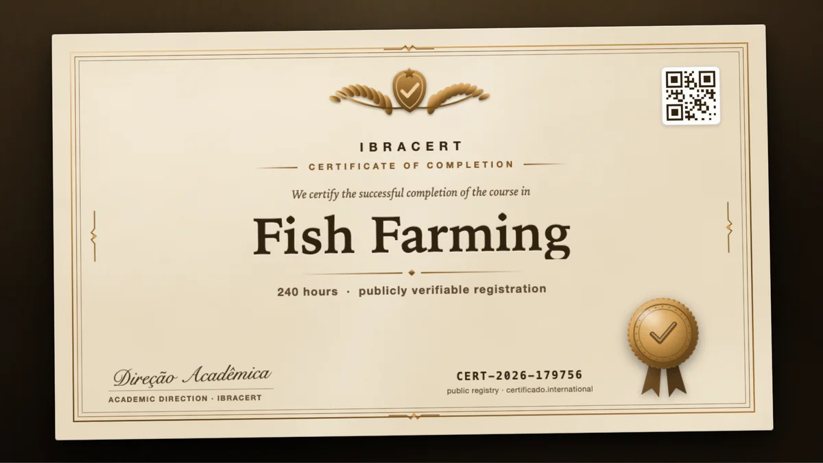 Cover of the Fish Farming course