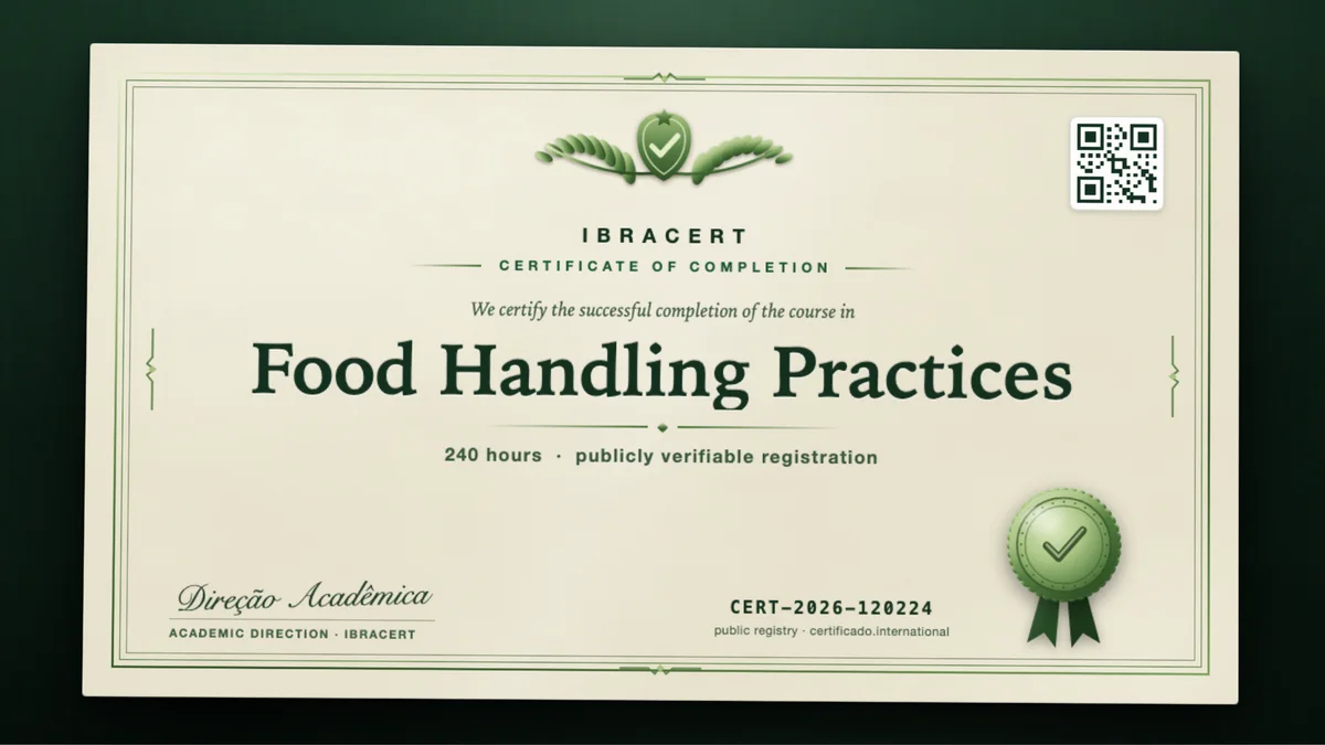 Cover of the Food Handling Practices course