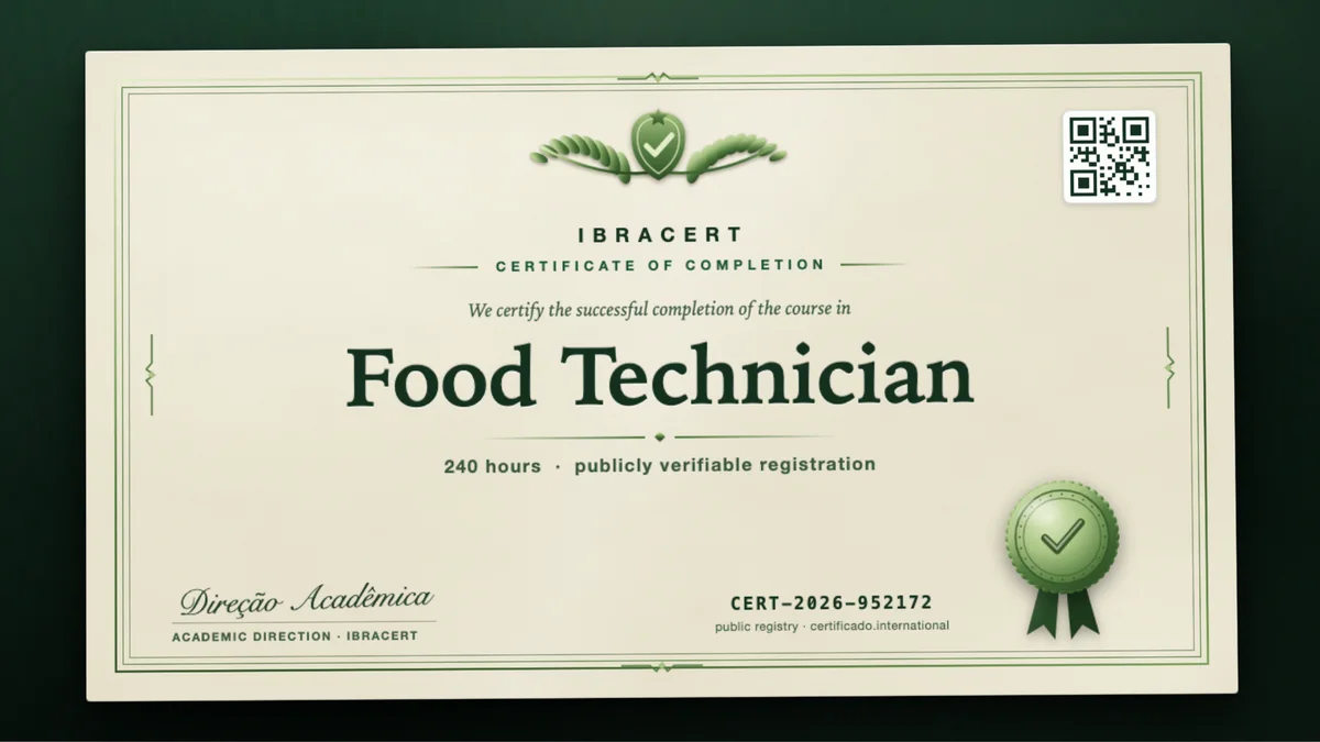 Cover of the Food Technician course
