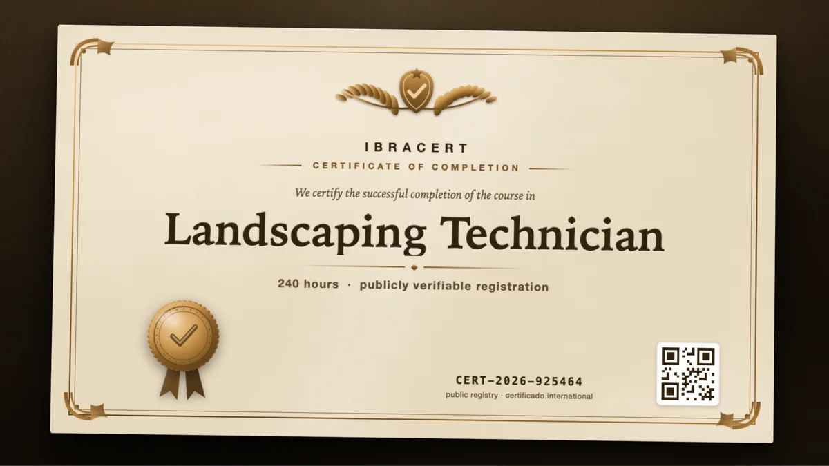 Cover of the Landscaping Technician course