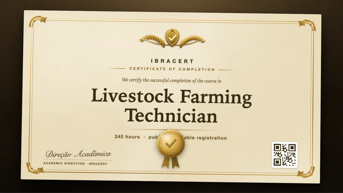 Cover of the Livestock Farming Technician course