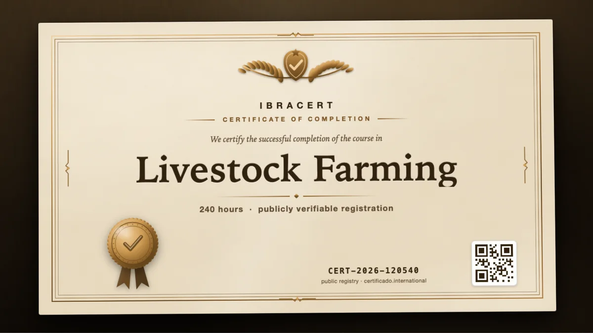 Cover of the Livestock Farming course