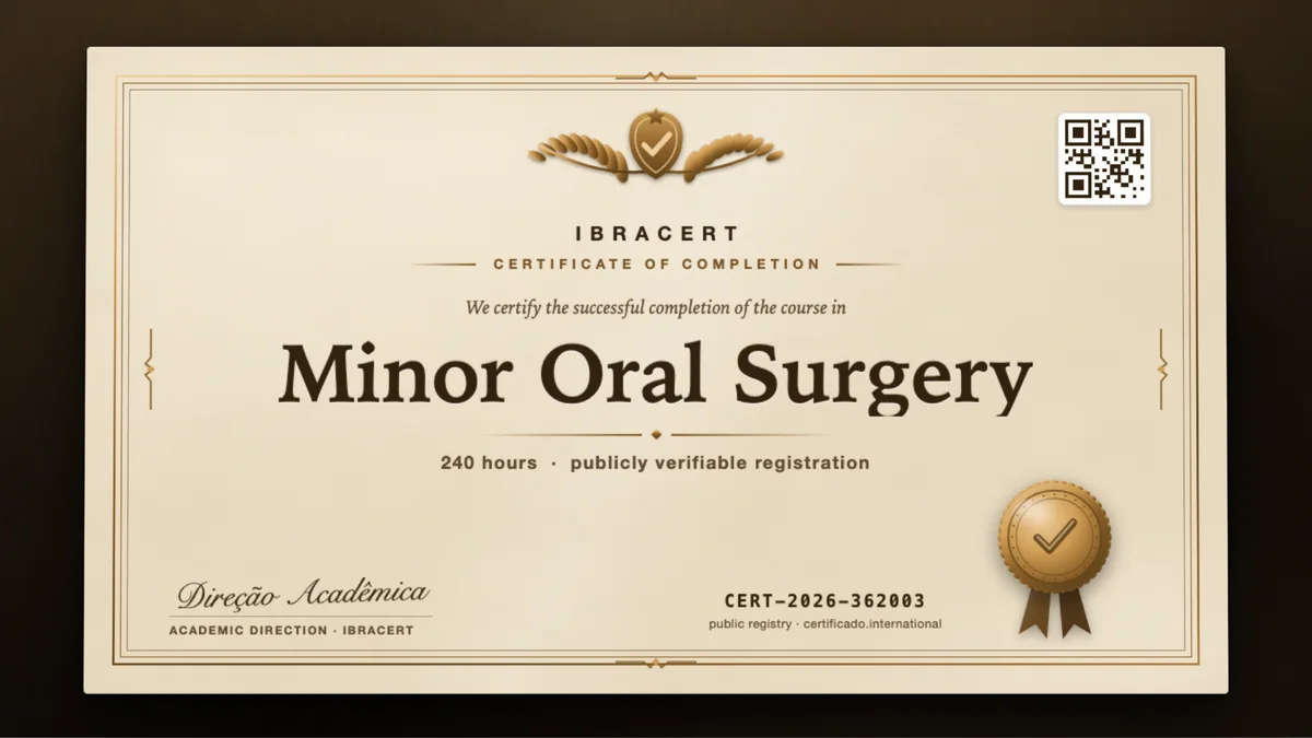 Cover of the Minor Oral Surgery course