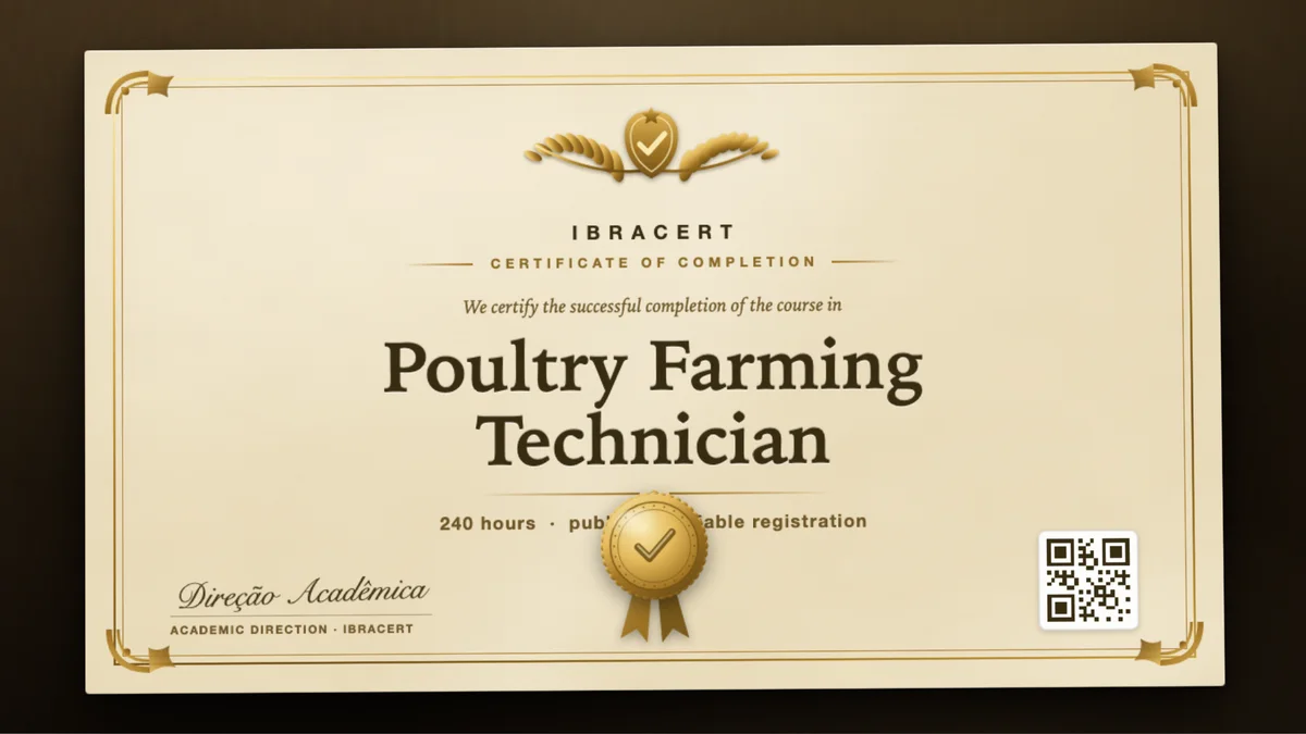 Cover of the Poultry Farming Technician course