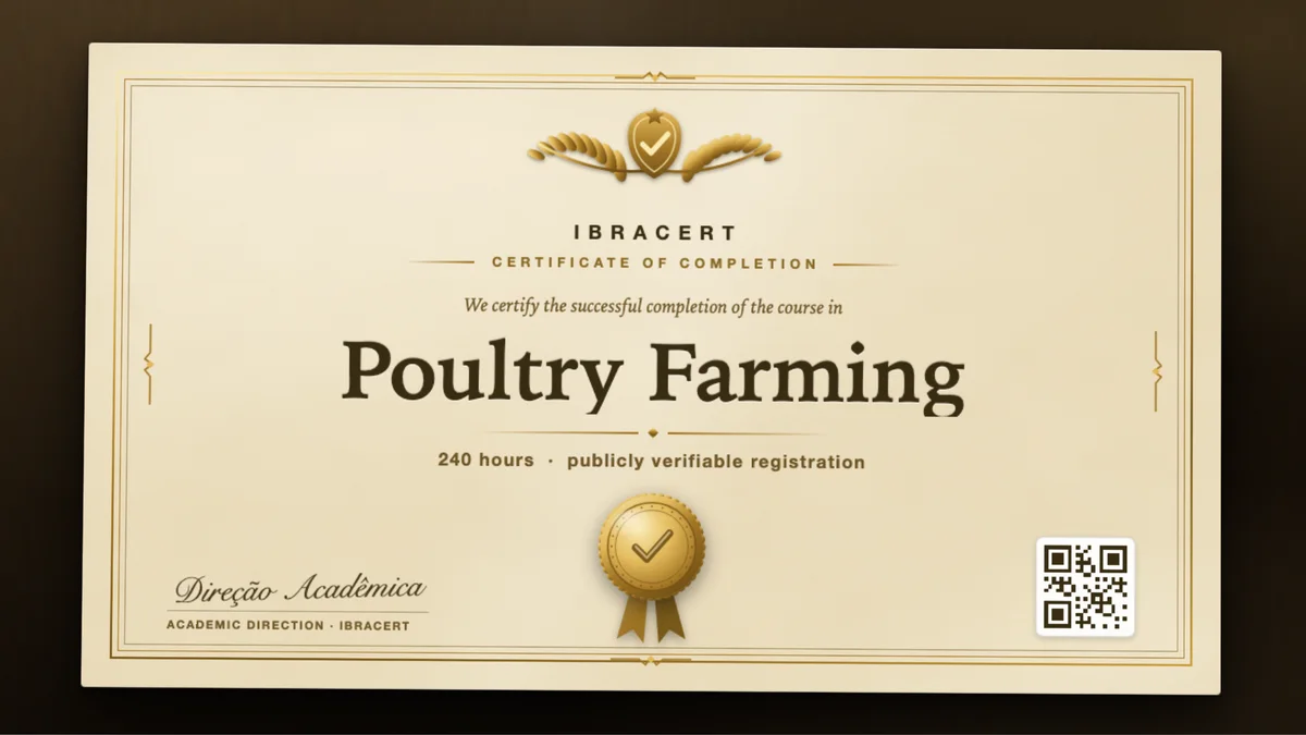 Cover of the Poultry Farming course