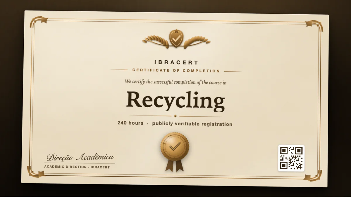 Cover of the Recycling course
