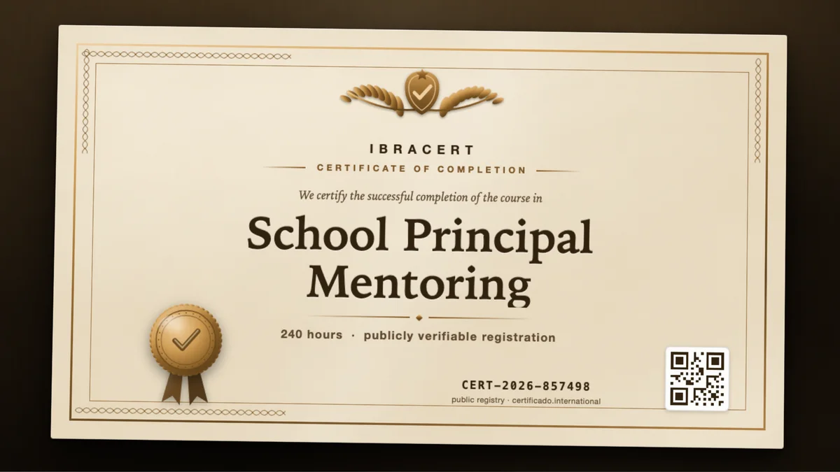 Cover of the School Principal Mentoring course