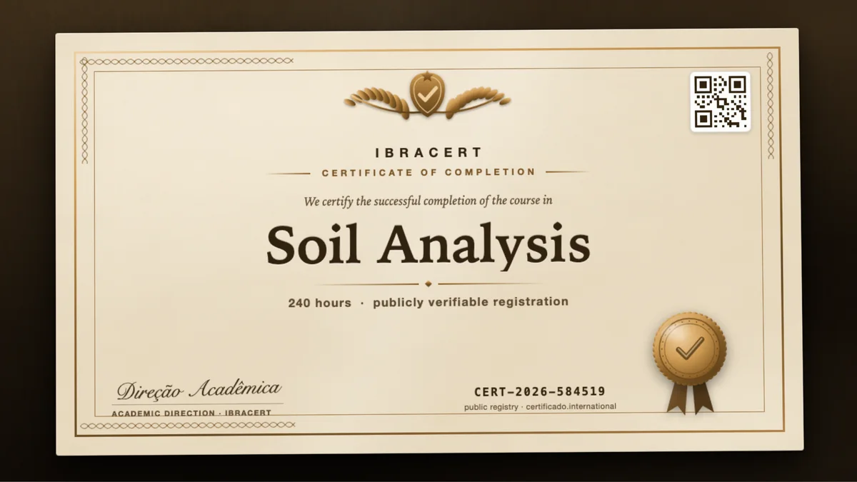 Cover of the Soil Analysis course
