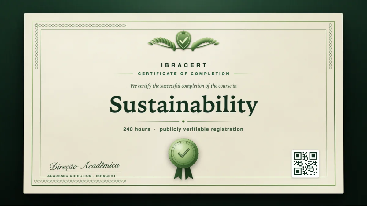 Cover of the Sustainability course