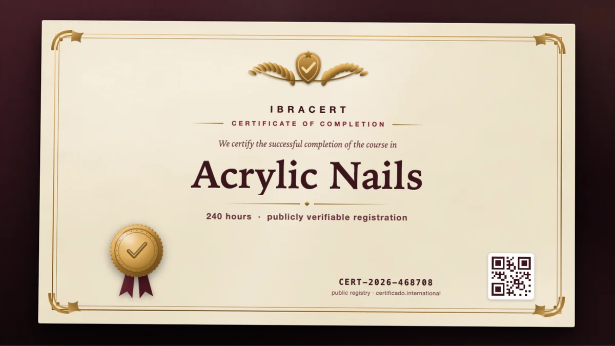 Cover of the Acrylic Nails course
