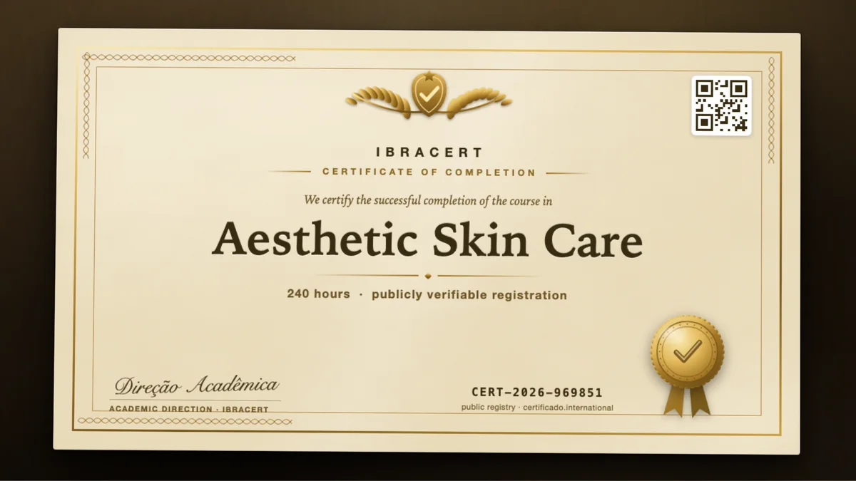 Cover of the Aesthetic Skin Care course