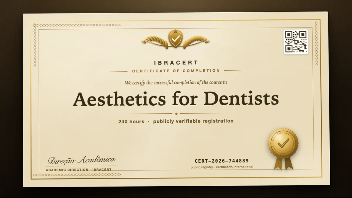 Cover of the Aesthetics for Dentists course