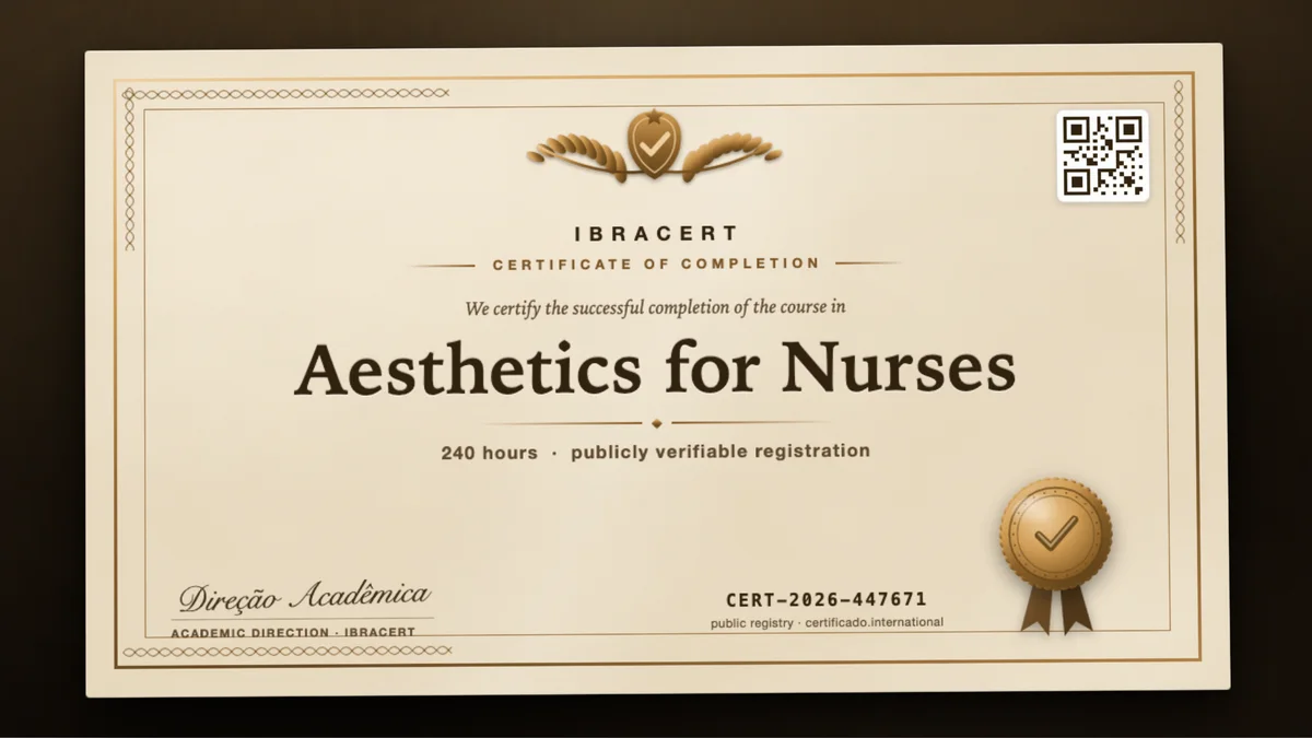 Cover of the Aesthetics for Nurses course