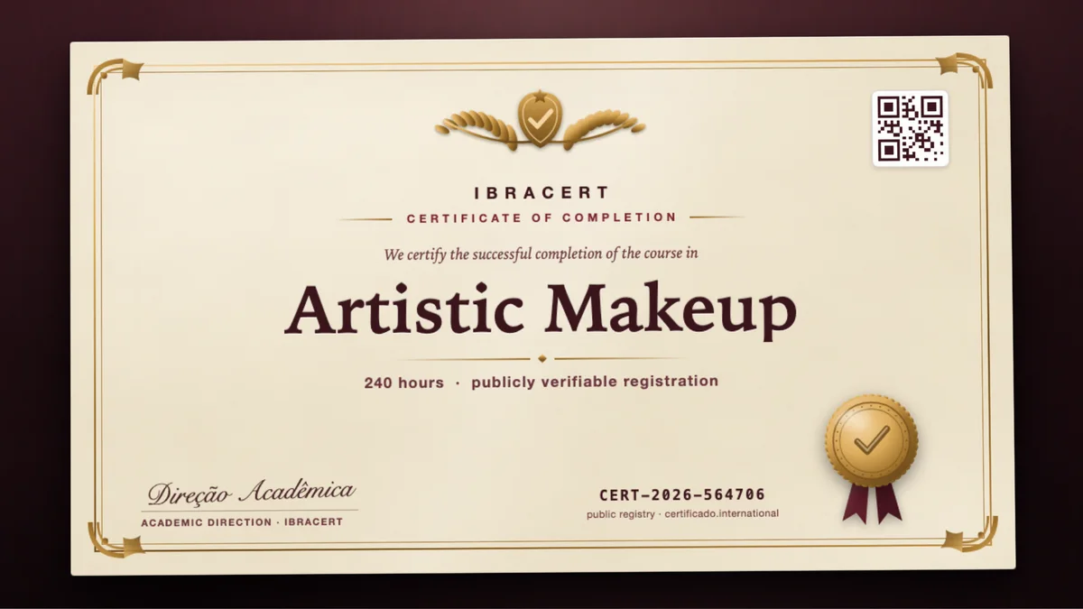 Cover of the Artistic Makeup course