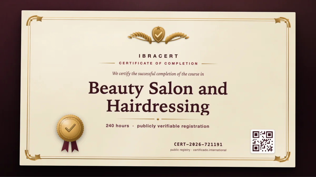 Cover of the Beauty Salon and Hairdressing course