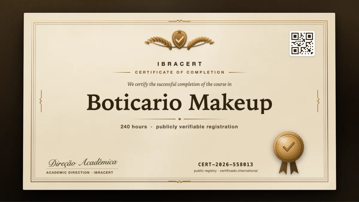 Cover of the Boticario Makeup course