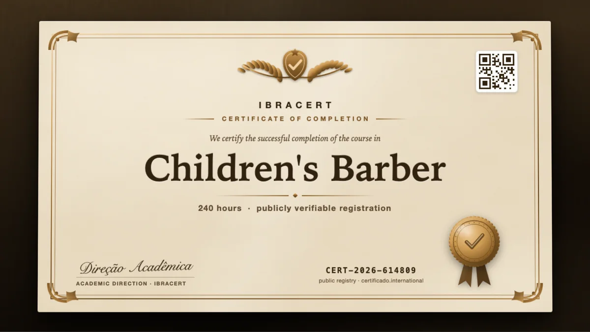Cover of the Children's Barber course
