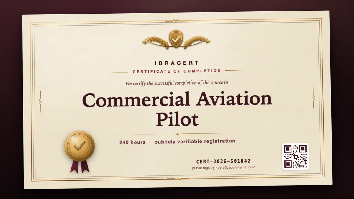 Cover of the Commercial Aviation Pilot course