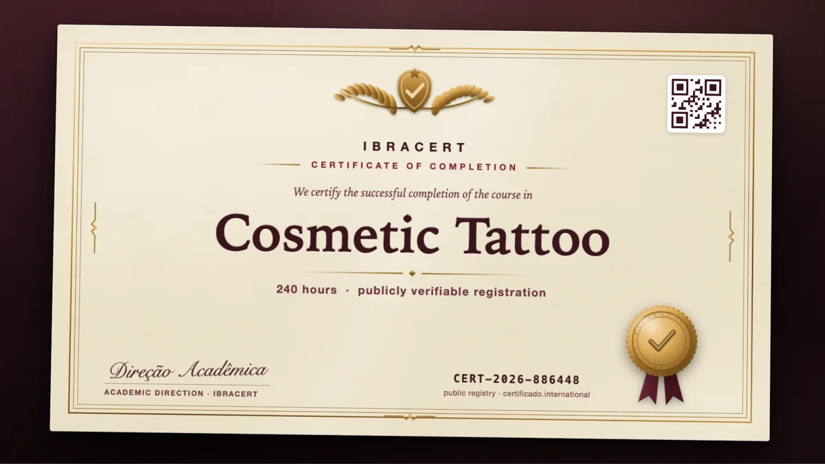 Cover of the Cosmetic Tattoo course