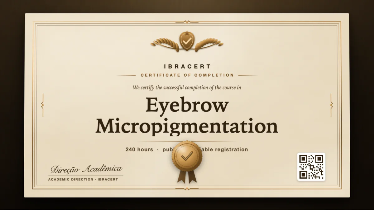 Cover of the Eyebrow Micropigmentation course