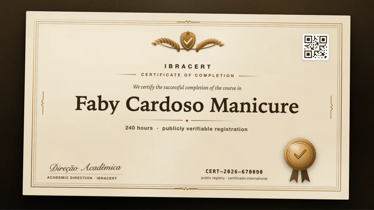Cover of the Faby Cardoso Manicure course